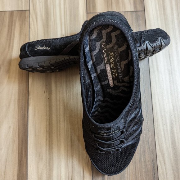 Skechers Women's Relaxed Fit Slip on Sneaker Open Back Sneaker - Black S… - Picture 8 of 10